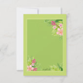 保存日付 フラワー アナウンスメント 招待状 (裏面)