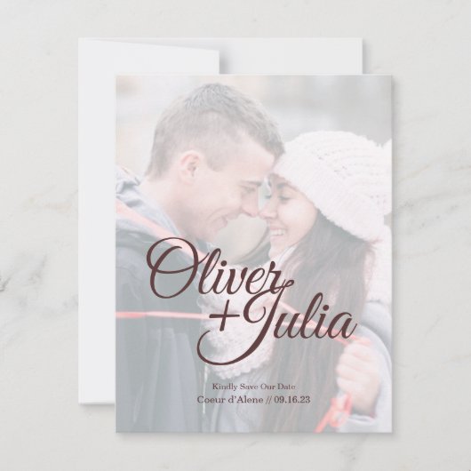 保存日付 *フロストドグラス* カード (正面)