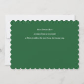 保存日付 マグネット裏面カード ゴールド エメラルド サンキューカード (裏面)