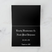 保存日付 ラズベリー カラーリリー ポストカード (内部)