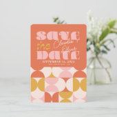 保存日付, レトロ, アーカイブ写真, 70年代のピンク セーブザデート (スタンド正面)