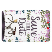 保存日付 ヴィンテージ自転車 マグネット (横)