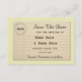 保存日付 図書館 結婚式 本 招待状