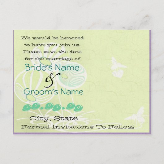 保存日付 – - - - 案内ポストカード (裏面)