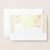 保存日付, 現代の写真, 磁石の招待状 箔カード (封筒付き正面)