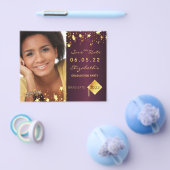 保存日卒業パーティーバイオレット予算 チラシ (シングル)