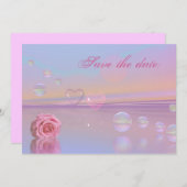 保存日時のお知らせカード 招待状 (正面/裏面)