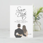 保存日時のお知らせテンプレートをダウンロード 招待状 (スタンド正面)