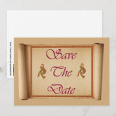 保存日時のお知らせ スクロール アナウンスメント 招待状 (正面/裏面)