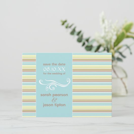 保存日時のお知らせ 招待状 (スタンド正面)