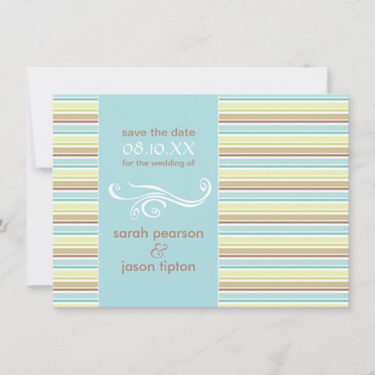 保存日時のお知らせ 招待状 (正面)