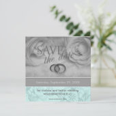 保存日時のお知らせ 招待状 (スタンド正面)