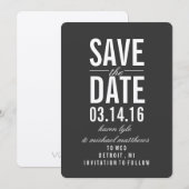 保存日時のお知らせ | SAVE the DATE 招待状 (正面/裏面)