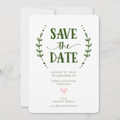 保存日曆卡片 - 鄉村風格 セーブザデート (裏面)