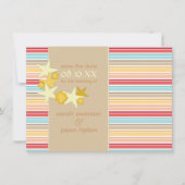 【保存日発表】{ビーチウェディングテーマ} 招待状 (正面)