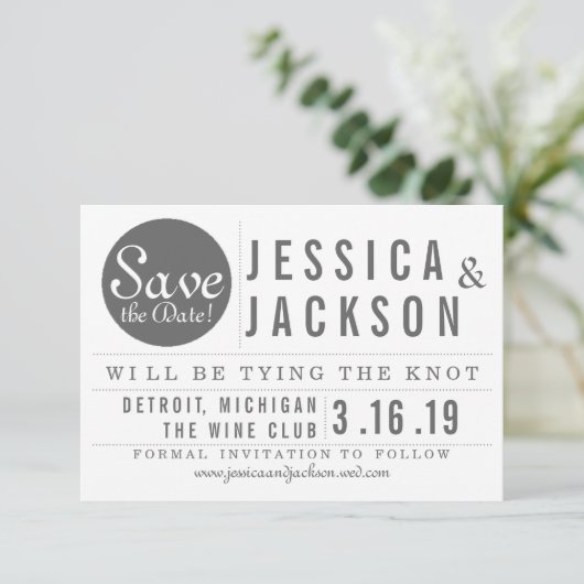 【保存日発表】 - 円形囲み セーブザデート (スタンド正面)