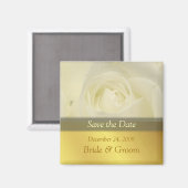 保存日磁石, 白いバラ マグネット (正面/裏面)