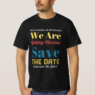 保存日結婚式招待状モダンカスタム Tシャツ