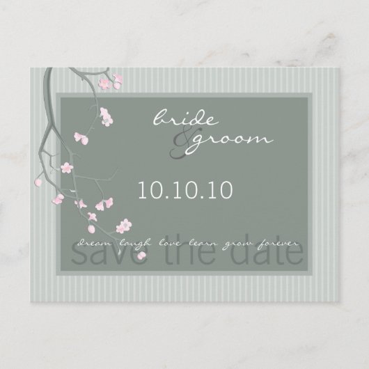 保存日::さくらんぼ花 ポストカード (正面)