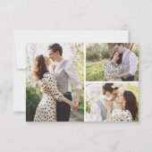 【保存日】 サザン・コットン 3枚写真 ウェディングカード 招待状 (正面)