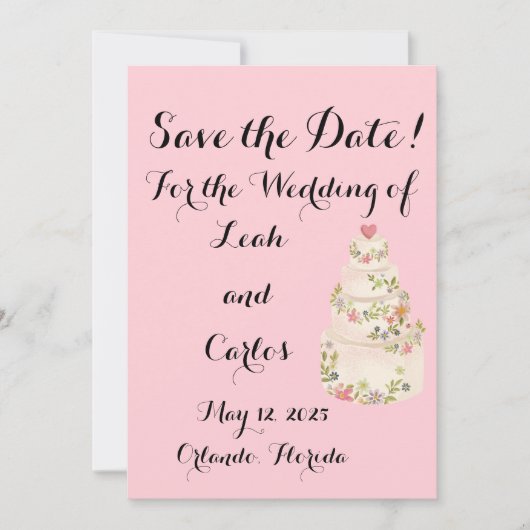 保存日  セーブザデート (正面)