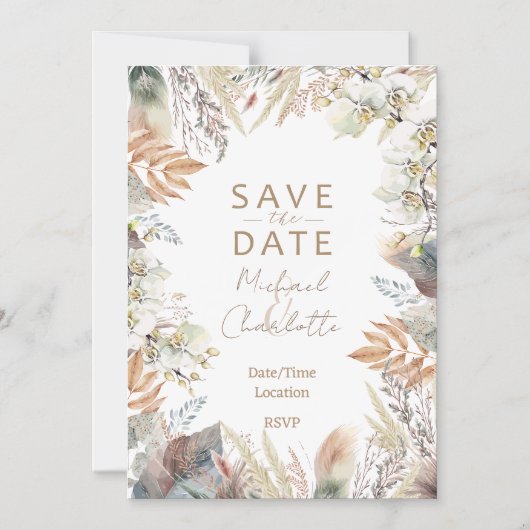 保存日 マグネット招待状 (正面)