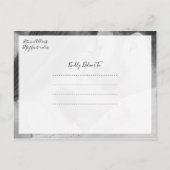 保存日、ミニマル 案内ポストカード (裏面)