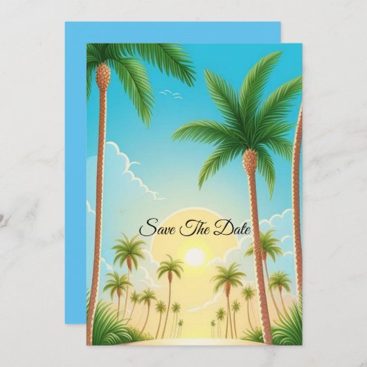 保存日 招待状 (正面/裏面)