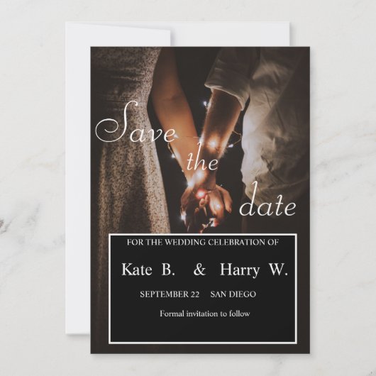 保存日 招待状 (正面)