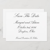 保存日 招待状 (正面/裏面)