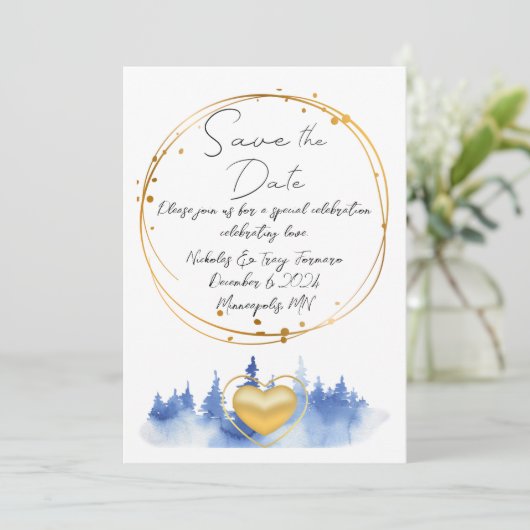 保存日 招待状 (スタンド正面)