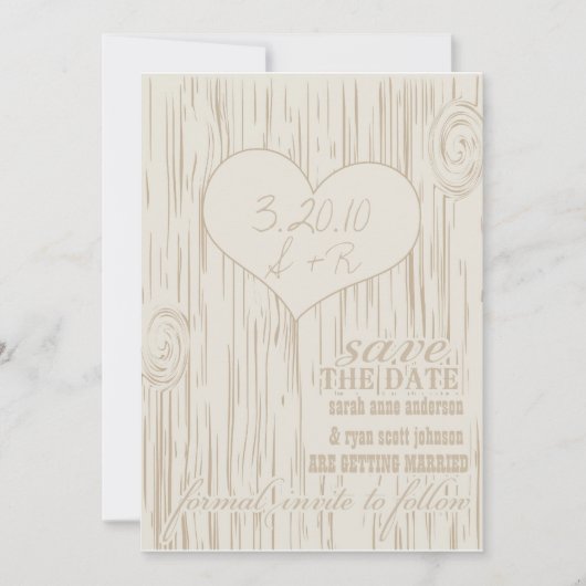 保存日 招待状 (正面)