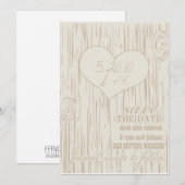 保存日 招待状 (正面/裏面)