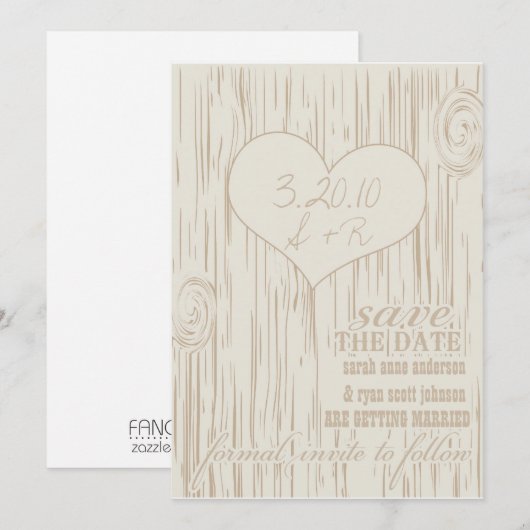 保存日 招待状 (正面/裏面)