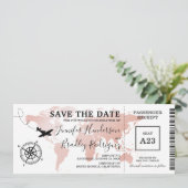 保存日 搭乗券 ローズゴールド マップ ご招待 セーブザデート (スタンド正面)