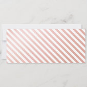 保存日 搭乗券 ローズゴールド マップ ご招待 セーブザデート (裏面)