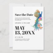 保存日 現代 ミニマリスト ペアック 結婚式 セーブザデート (正面)