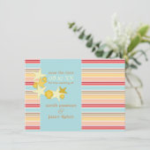 【保存日】発表 {ビーチウェディング テーマ} 招待状 (スタンド正面)