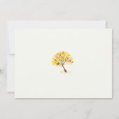 【保存日】 秋のテーマ ツリー フラット カード (裏面)