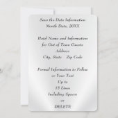 【保存日】誕生日招待状、 いつでも 招待状 (裏面)