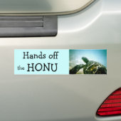 保存: ウミガメを救って下さい バンパーステッカー (車上)