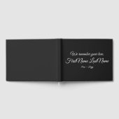 保守エレガント悔やみや弔慰ゲストブック ゲストブック (全面)