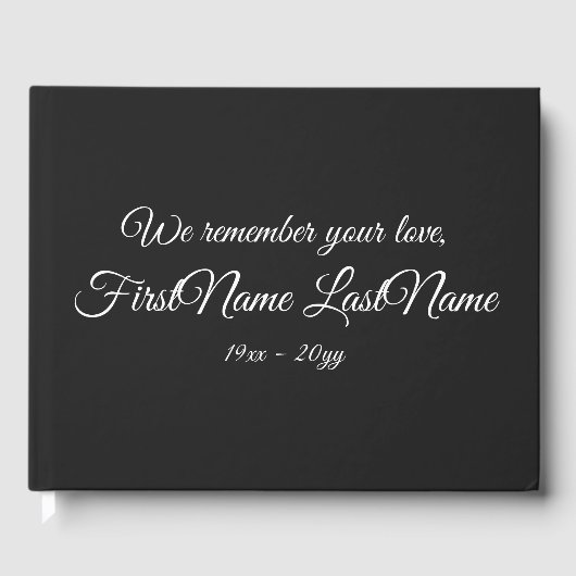 保守エレガント悔やみや弔慰ゲストブック ゲストブック (正面)