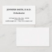 保守シンプル歯科矯正医名刺 名刺 (正面/裏面)