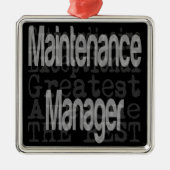 保守マネージャExtraordinire メタルオーナメント (正面)