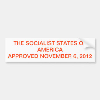 保守主義者として2012年の選挙結果はそれを見ます バンパーステッカー