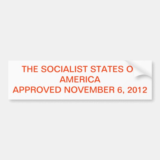 保守主義者として2012年の選挙結果はそれを見ます バンパーステッカー (正面)