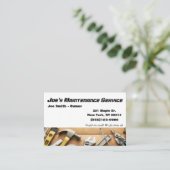 保守修理用便箋サービス名刺 名刺 (スタンド正面)