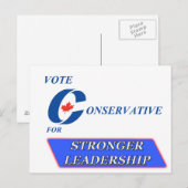 保守党に強い指導力を求める ポストカード (正面/裏面)