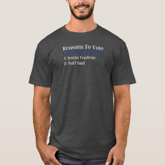 保守党に投票する |カナダの政治ユーモア Tシャツ